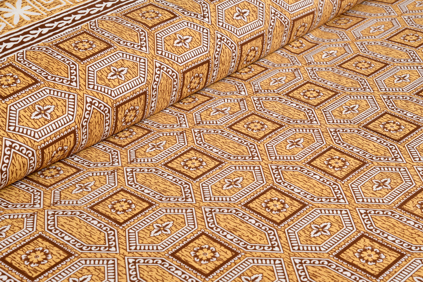 King Cotton Geometric Brown Serenity