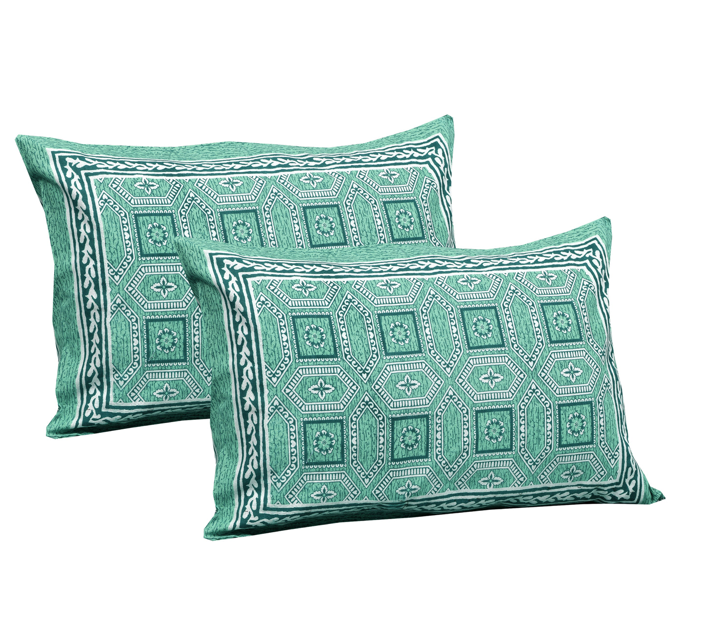 King Cotton Geometric Aqua Serenity