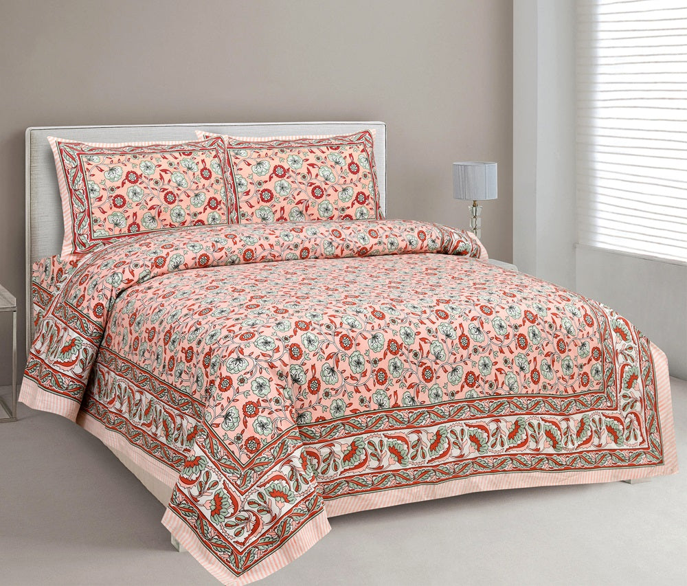 King Cotton Blooming Pink Floral