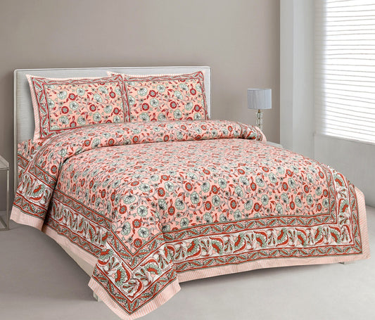 King Cotton Blooming Pink Floral