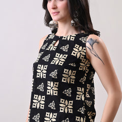 Black Batik Farshi Salwar Set