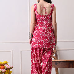 Pink Circle Farshi Salwar Set
