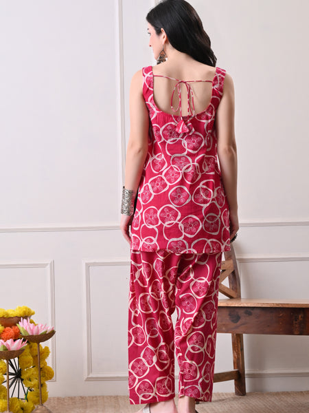 Pink Circle Farshi Salwar Set