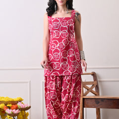Pink Circle Farshi Salwar Set
