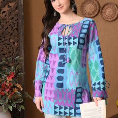 Blue Geometric Top