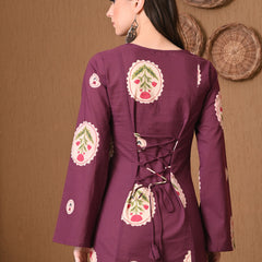 Wine Circle Flower Top