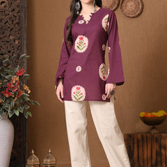 Wine Circle Flower Top