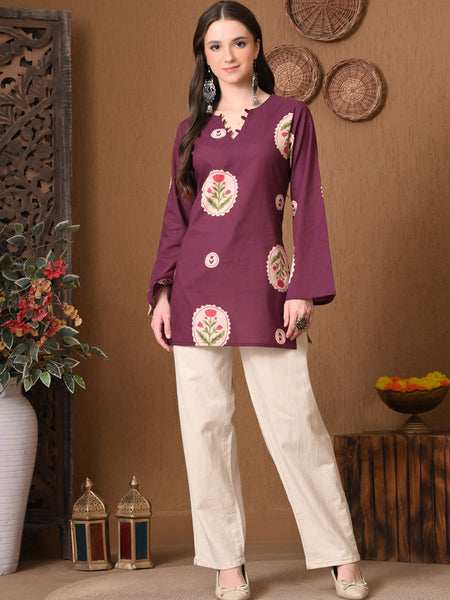 Wine Circle Flower Top