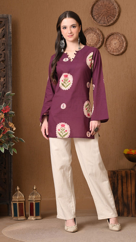 Wine Circle Flower Top