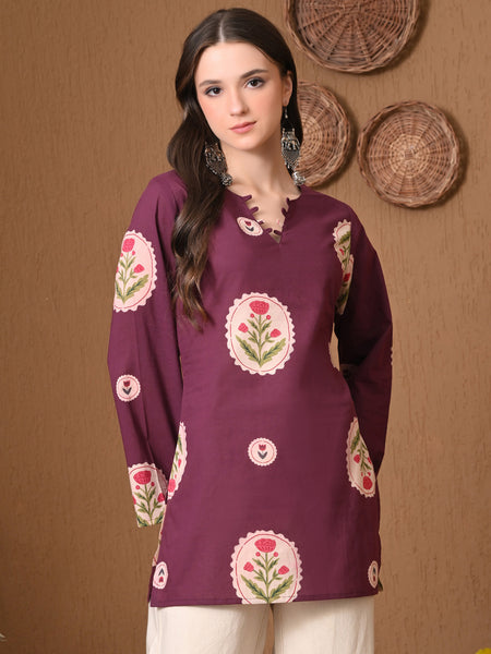 Wine Circle Flower Top