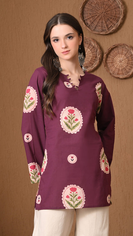 Wine Circle Flower Top
