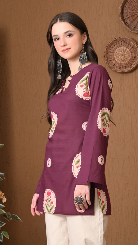 Wine Circle Flower Top