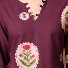 Wine Circle Flower Top