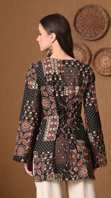 Black Patch Top