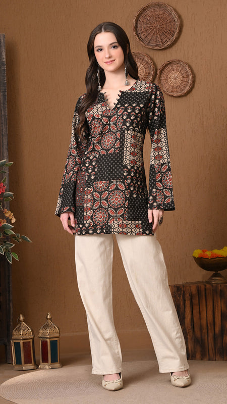 Black Patch Top