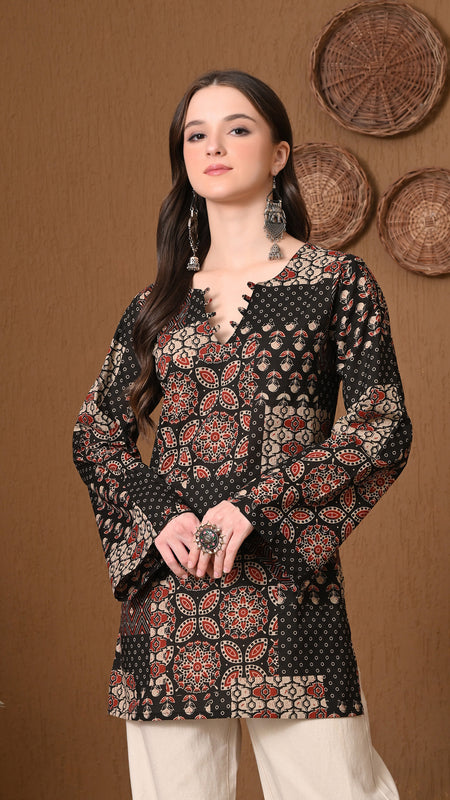Black Patch Top