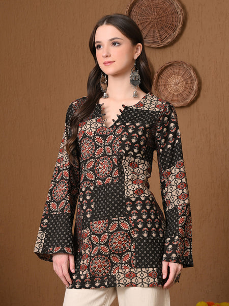 Black Patch Top