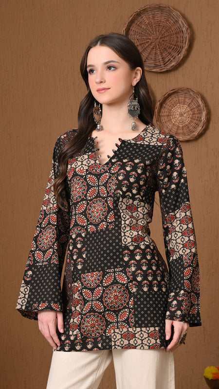 Black Patch Top