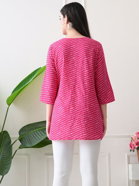 Rani Mothra Pure Cotton Casual 3/4th Sleeves Top for women