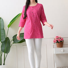 Rani Mothra Pure Cotton Casual 3/4th Sleeves Top for women