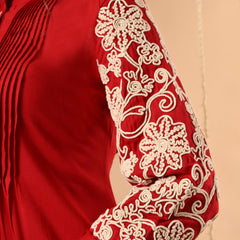 Maroon Embroidery CordSet