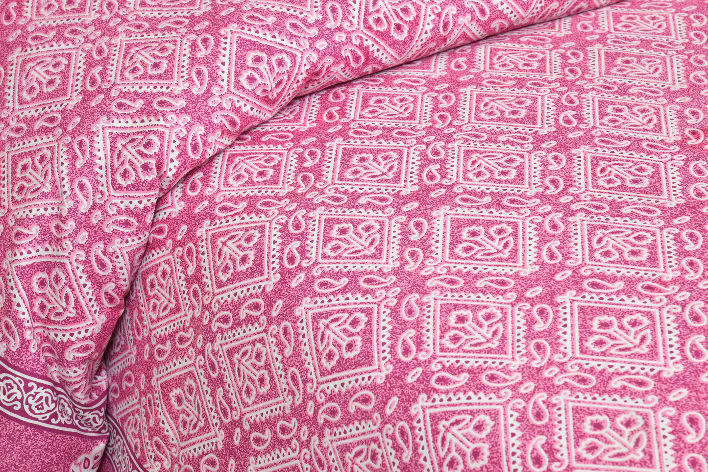 King Cotton Pink Square Mandala