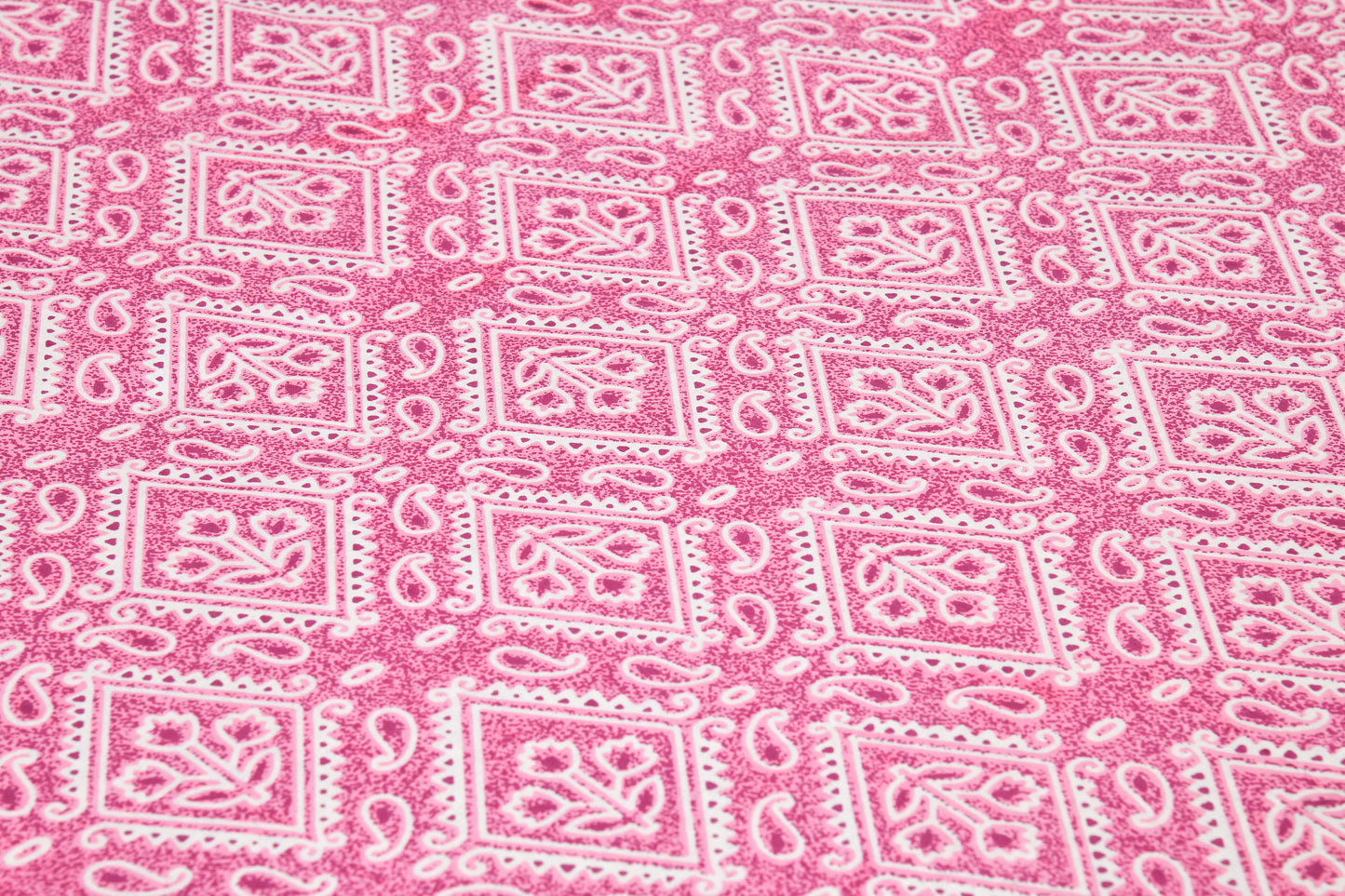 King Cotton Pink Square Mandala