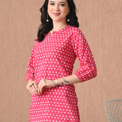 Rani Butti Pure Cotton Casual 3/4th Sleeves Top for women