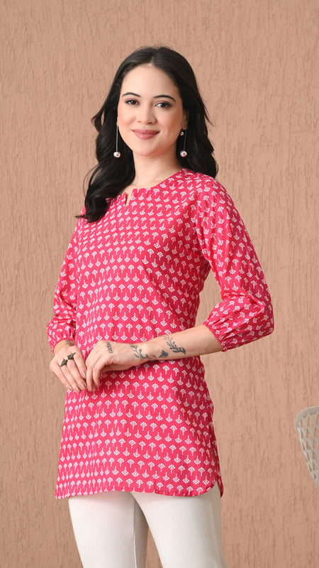 Rani Butti Pure Cotton Casual 3/4th Sleeves Top for women