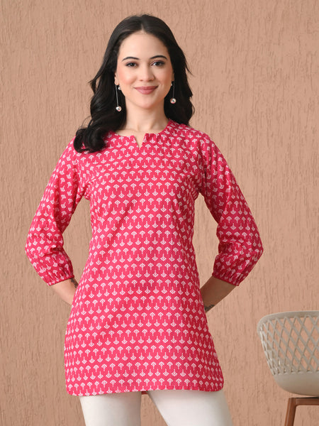 Rani Butti Pure Cotton Casual 3/4th Sleeves Top for women