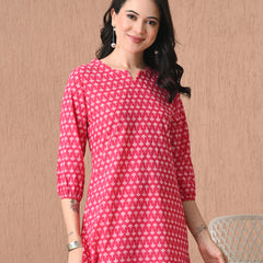 Rani Butti Pure Cotton Casual 3/4th Sleeves Top for women