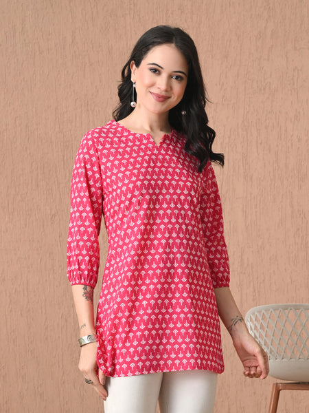 Rani Butti Pure Cotton Casual 3/4th Sleeves Top for women