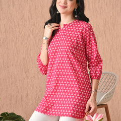 Rani Butti Pure Cotton Casual 3/4th Sleeves Top for women