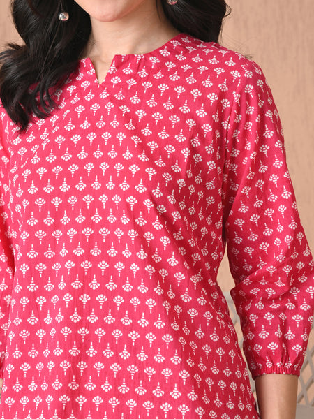 Rani Butti Pure Cotton Casual 3/4th Sleeves Top for women