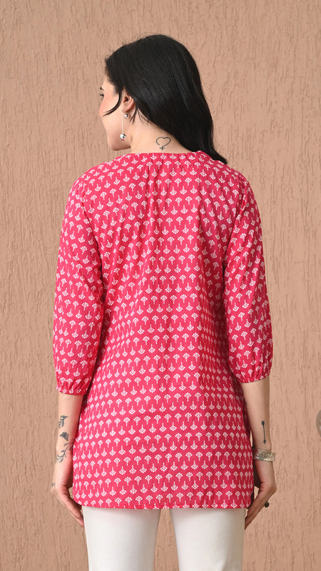Rani Butti Pure Cotton Casual 3/4th Sleeves Top for women