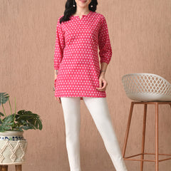Rani Butti Pure Cotton Casual 3/4th Sleeves Top for women