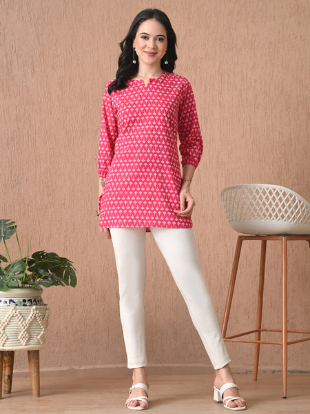 Rani Butti Pure Cotton Casual 3/4th Sleeves Top for women