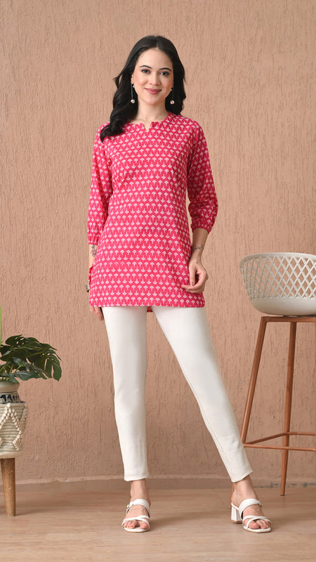 Rani Butti Pure Cotton Casual 3/4th Sleeves Top for women