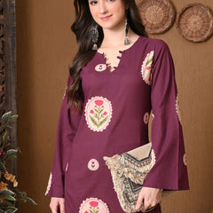 Wine Circle Flower Top