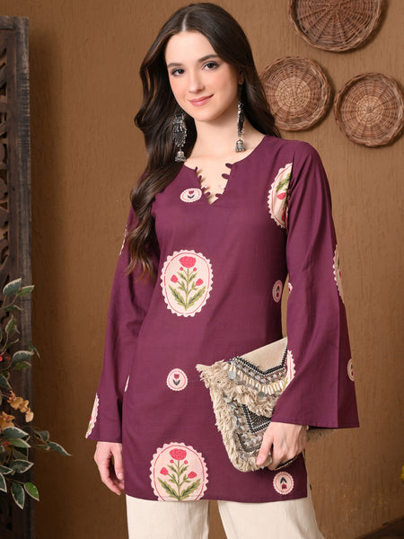 Wine Circle Flower Top