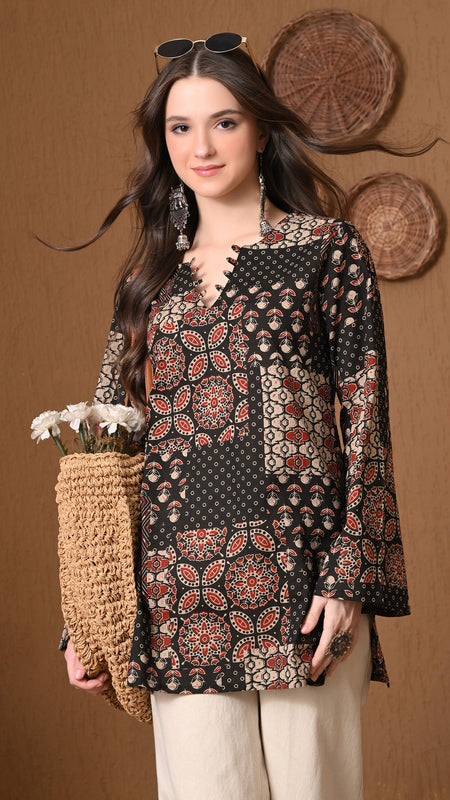 Black Patch Top